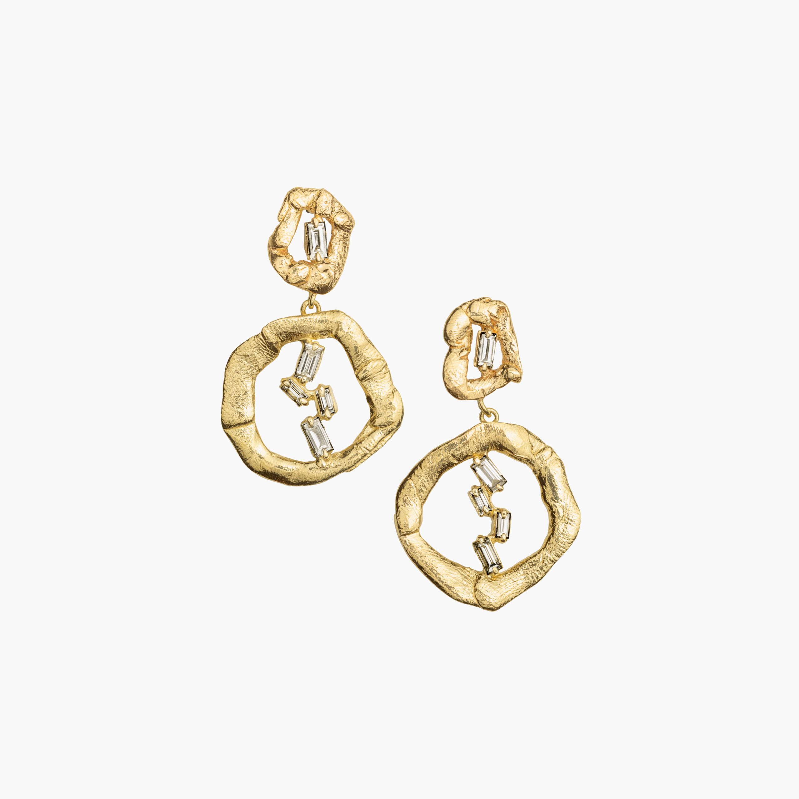 Ornamenta Diamond Big Circles náušnice