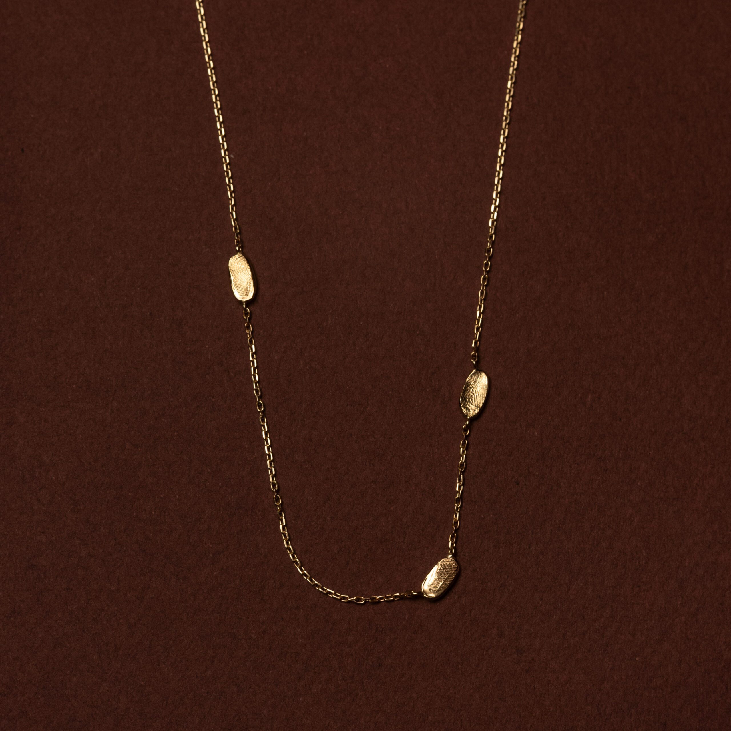 Náhrdelník otisk prstu oválný č. 3