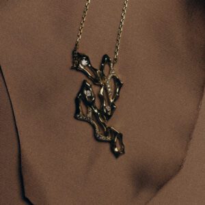 Evolve Big Pave Diamond náhrdelník